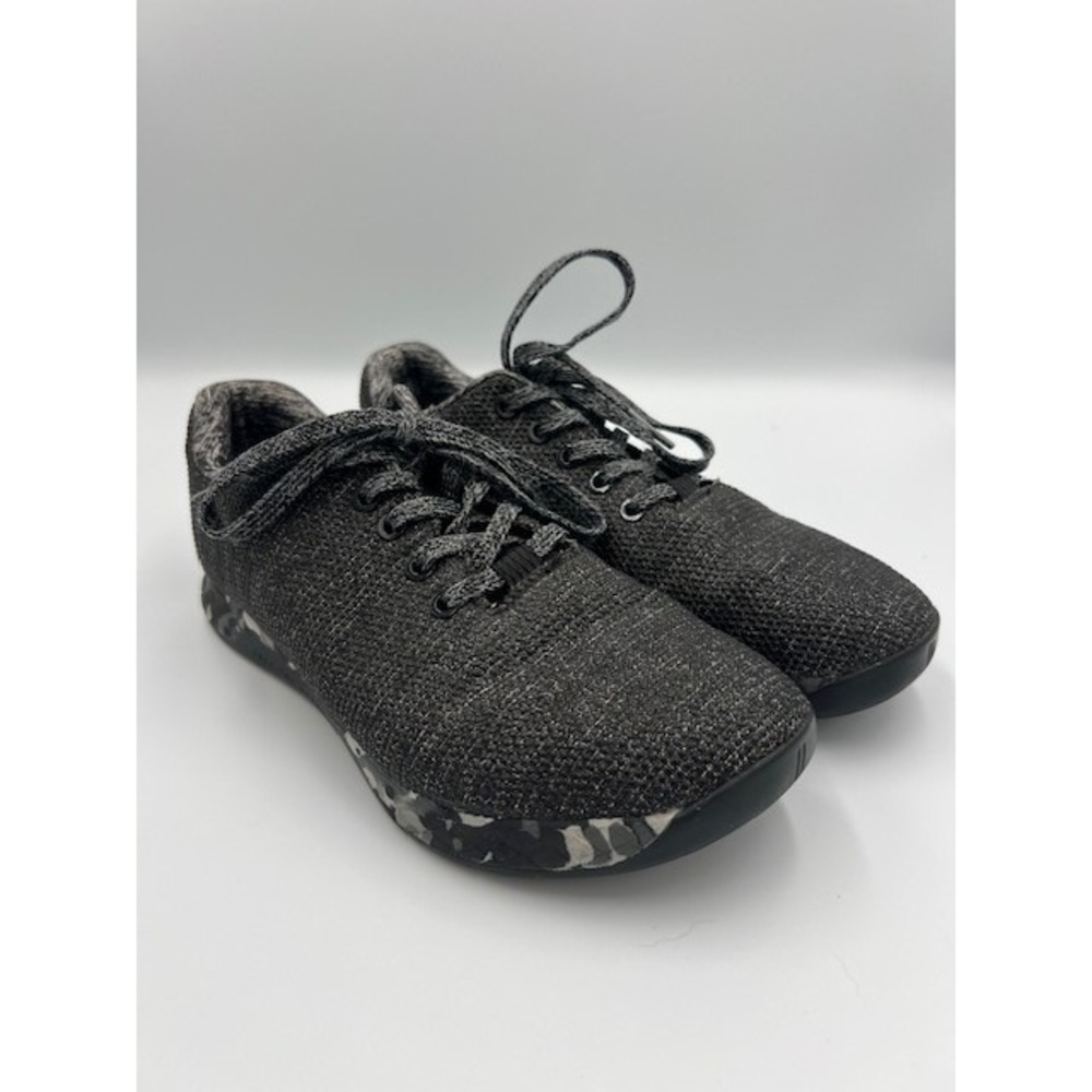 NOBULL Black Heather Knit Trainer Camo Midsole Womens Training Shoes Size 9.5